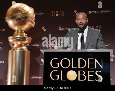 Marlon Wayans bei der 83. Jährlichen Golden Globes Nominierung im Beverly Hilton in Beverly Hills, CA am Montag, 8. Dezember 2025. (Foto: Sthanlee B. Mirador/SIPA USA) Stockfoto