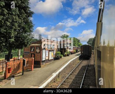 Der Bahnsteig des Bahnhofs Hampton Loade, Severn Valley Railway, Bridgnorth, Shropshire, England, UK Stockfoto