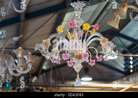 Traditionelle Glasherstellung in Murano Venedig Italien Stockfoto