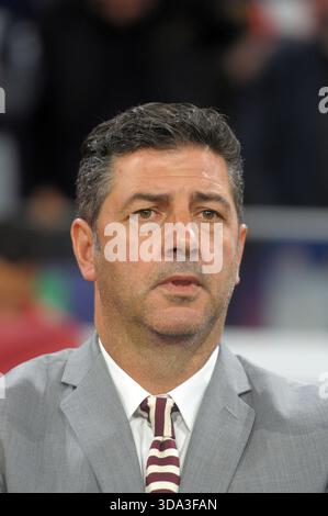 Amsterdam Niederlande 23. Oktober 2018 Champions League AFC Amsterdam gegen Benfica Benfica Trainer Rui Vitoria. Stockfoto