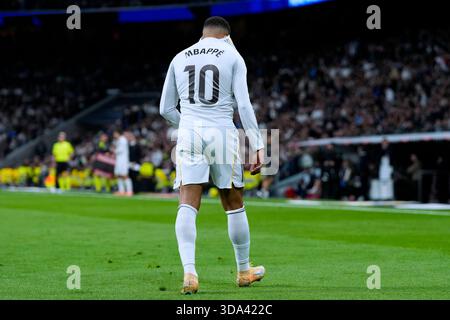 Madrid, Spanien. Dezember 2025. Während des La Liga EA Sports Matches zwischen Real Madrid CF und RC Celta spielte am 7. Dezember 2025 im Santiago Bernabeu Stadion in Madrid. (Foto: Cesar Cebolla/PRESSIN) Credit: PRESSINPHOTO SPORTS AGENCY/Alamy Live News Stockfoto