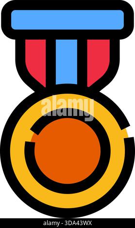 Die Auszeichnung steht für Sieg und Erfolg Stock Vektor