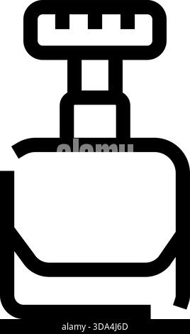 Stempel-Symbol für Büro für offizielle Genehmigung Stock Vektor