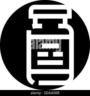 Arzneimittelfläschchen für Gesundheits-, Impfungs- und Behandlungskonzepte Stock Vektor