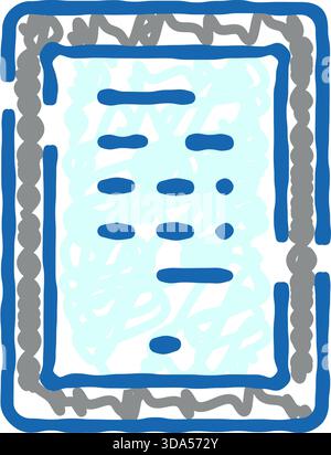 Smartphone-Gerät mit abstrakter Bildschirmnachricht Stock Vektor