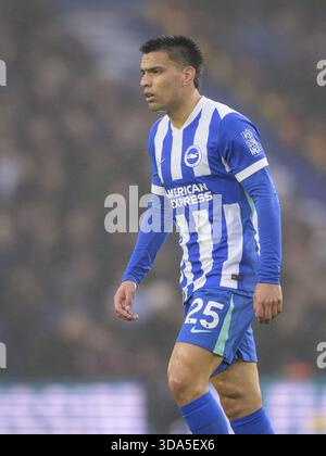 Brighton, Großbritannien. Dezember 2025. Brighton, England, 7. Dezember 2025: Während des Premier League-Spiels zwischen Brighton und West Ham im American Express/Amex Stadium. (Foto von David Horton/Sports Press Photo) Credit: SPP Sport Press Photo. /Alamy Live News Stockfoto