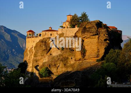 Griechenland, Thessalien, Kalambaka, die Meteora-Stätte, UNESCO-Weltkulturerbe, das Varlaam-Kloster Stockfoto