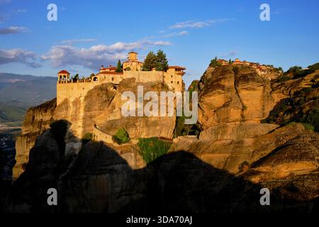 Griechenland, Thessalien, Kalambaka, die Meteora-Stätte, UNESCO-Weltkulturerbe, das Varlaam-Kloster Stockfoto