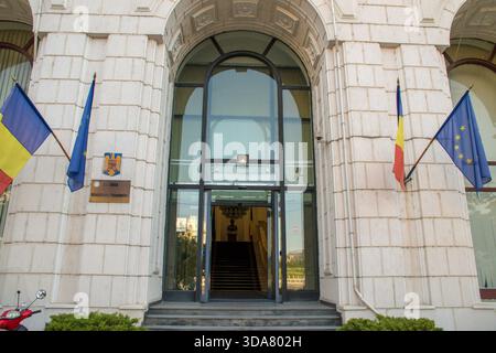 Rumänisches Finanzministerium (Ministerul Finantelor) in Bukarest. Stockfoto