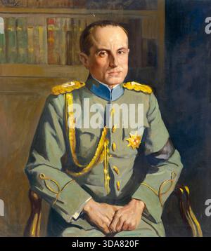 Prinz Paul von Jugoslawien (1893–1976), jugoslawischer Prinzregent, Portraitgemälde in Öl auf Leinwand von Samuel Johnson Woolf, 1938 Stockfoto