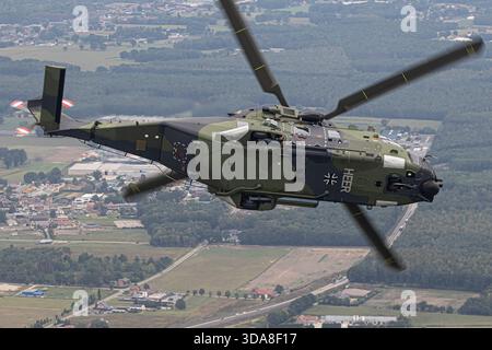 Luftwaffe Panavia Tornado IDS, Registrierung 43-50, Serie 135/GS024/4050, fotografiert während des Fluges während der Sanicole Air Show 2019 in Belgien. Stockfoto