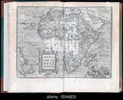 1601 Karte von Afrika von Abraham Ortelius Stockfoto