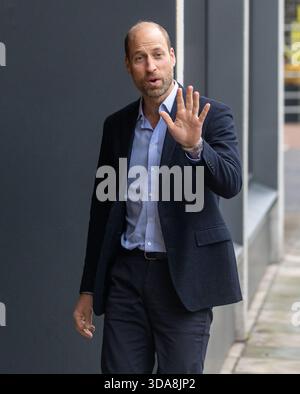 London, England, Großbritannien. Dezember 2025. Prince of Wales WILLIAM kommt in Centrepoint Büros in East London, um das 20. Jubiläum als Patron zu begehen. (Kreditbild: © Tayfun Salci/ZUMA Press Wire) NUR REDAKTIONELLE VERWENDUNG! Nicht für kommerzielle ZWECKE! Stockfoto