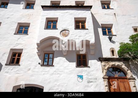 Rathaus von Castelruth (Kastelruth), Trentino Südtirol, Italien Stockfoto