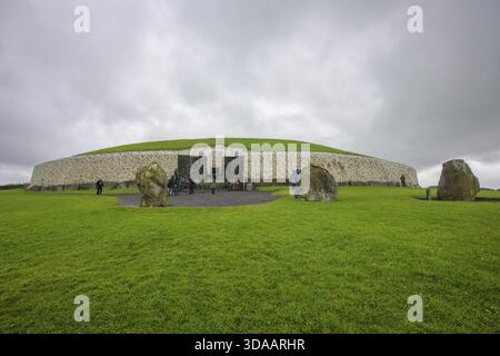 Megalithic Site of Newgrange, Mellifont, County Meath, Irland Stockfoto