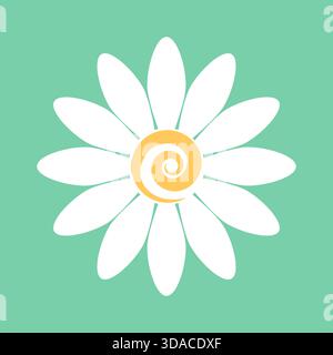 Kamille. Blume. Isoliertes Grafikelement. Vektorgrafiken. Stock Vektor
