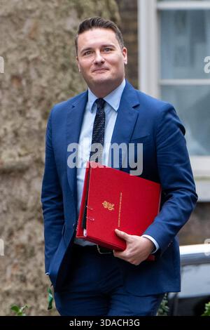 London, Großbritannien. Dezember 2025. Gesundheitsminister Wes Streeting in der Downing Street gesehen. Autor: Thomas Krych/Alamy Live News Stockfoto