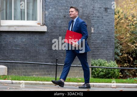 London, Großbritannien. Dezember 2025. Gesundheitsminister Wes Streeting in der Downing Street gesehen. Autor: Thomas Krych/Alamy Live News Stockfoto