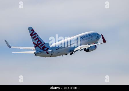 Virgin Australia Airlines Boeing B737 Abflug Stockfoto