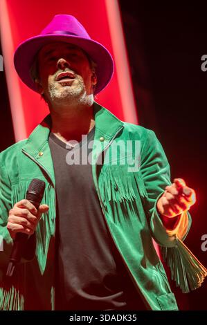 London, Vereinigtes Königreich. Dezember 2025. Jamiroquai treten live in der O2 Arena auf, als Teil ihrer Heels of Steel Tour. Cristina Massei/Empics/Alamy Live News Stockfoto