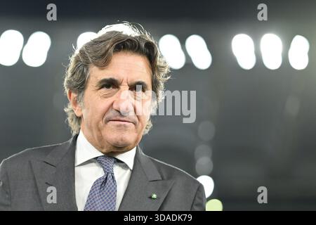 Foto Alfredo Falcone/LaPresse 27 Settembre 2023 - Roma, Italia - Sport, calcio - Lazio vs Turin - Campionato italiano di calcio Serie A TIM 2023/2024 - Stadio Olimpico. Nella foto:Urbano Kairo Foto Alfredo Falcone/LaPresse 27. September 2023 Rom, Italien - Sport, Fußball - Lazio vs Turin - italienische Serie A Fußballmeisterschaft 2023/2024 - Olympisches Stadion. Auf dem Bild: Urbano Cairo Stockfoto