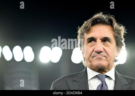 Foto Alfredo Falcone/LaPresse 27 Settembre 2023 - Roma, Italia - Sport, calcio - Lazio vs Turin - Campionato italiano di calcio Serie A TIM 2023/2024 - Stadio Olimpico. Nella foto:Urbano Kairo Foto Alfredo Falcone/LaPresse 27. September 2023 Rom, Italien - Sport, Fußball - Lazio vs Turin - italienische Serie A Fußballmeisterschaft 2023/2024 - Olympisches Stadion. Auf dem Bild: Urbano Cairo Stockfoto