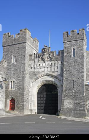 Schloss arundel Tor und Eingang aus dem 11. Jahrhundert in arundel West sussex Stockfoto