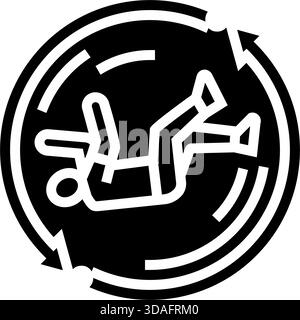 Ändern Sie Metathesiophobie Angst Glyphe Symbol Vektor Illustration Stock Vektor