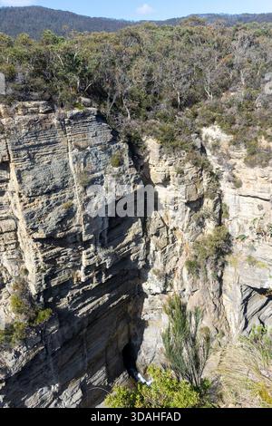 Devil's Kitchen, Tasmans Arch Road, Eaglehawk Neck Tasman National Park, Tasman Peninsula, Tasmanien, Australien Stockfoto