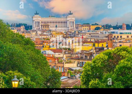 Panoramablick auf Rom in Italien, Europa Stockfoto