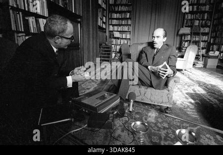 Otto von Habsburg im Interview. [Automatisierte Übersetzung] Stockfoto
