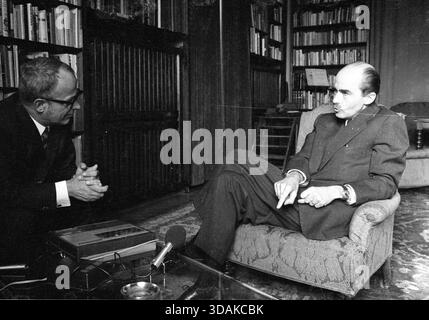 Otto von Habsburg im Interview. [Automatisierte Übersetzung] Stockfoto