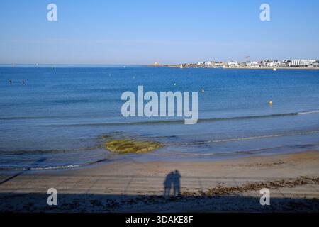 Die Küste und der Strand von Quiberon in Morbihan. Frankreich. Stockfoto