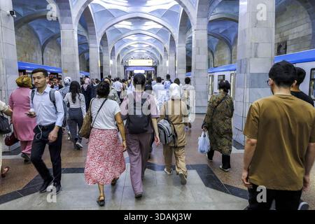 Taschkent U-Bahn-Nahverkehr, Taschkent, Usbekistan Stockfoto