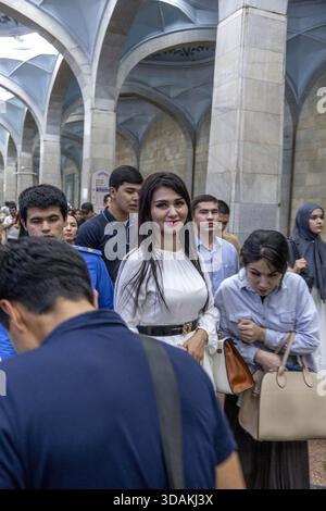Taschkent U-Bahn-Nahverkehr, Taschkent, Usbekistan Stockfoto