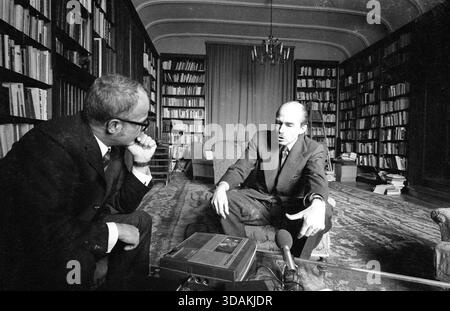 Otto von Habsburg im Interview. [Automatisierte Übersetzung] Stockfoto