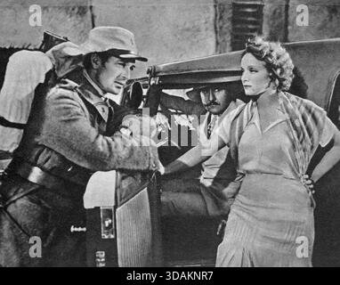 Die Schauspieler Gary Cooper und Marlene Dietrich im Film Marokko, USA 1930 Stockfoto