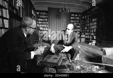 Otto von Habsburg im Interview. [Automatisierte Übersetzung] Stockfoto