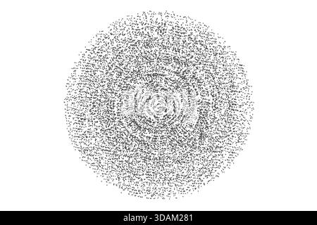 Abstrakte Plexuskugel oder Kreis. Punkte, die durch Linien verbunden sind. Abstrakter Technologiehintergrund. Minimalistischer Mesh-Hintergrund. Abstrakte polygonale Form. Stock Vektor