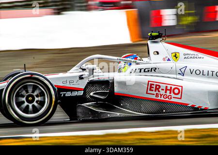 Dino Beganovic, Hitech, Formel-2-Sprint-Rennen, Silverstone, 5. Juli 2025 Stockfoto