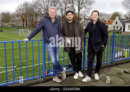 Amstertdam, Niederlande. Dezember 2025. AMSTERDAM, 11.12.2025, Sportpark ASV de Dijk. Interview mit den Kommentatoren Wytse van der Goot, Jeroen Elshoff und Vincent Schildkamp Credit: Pro Shots/Alamy Live News Stockfoto