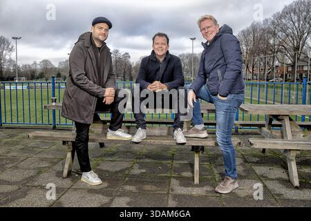 Amstertdam, Niederlande. Dezember 2025. AMSTERDAM, 11.12.2025, Sportpark ASV de Dijk. Interview mit den Kommentatoren Wytse van der Goot, Jeroen Elshoff und Vincent Schildkamp Credit: Pro Shots/Alamy Live News Stockfoto