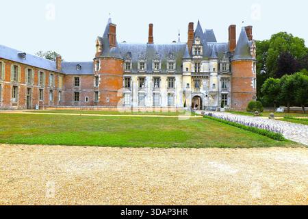Le château de Maintenon, construit au XVIIe siècle, Village de Maintenon, Département d'Eure et Loir, Frankreich Stockfoto