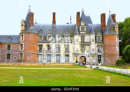 Le château de Maintenon, construit au XVIIe siècle, Village de Maintenon, Département d'Eure et Loir, Frankreich Stockfoto