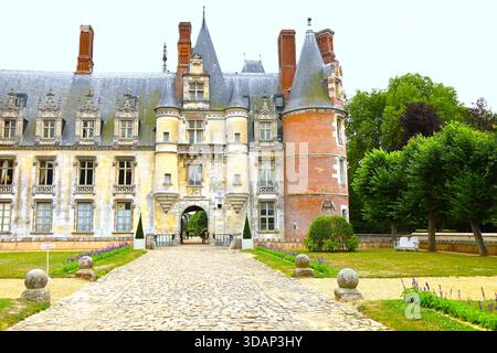 Le château de Maintenon, construit au XVIIe siècle, Village de Maintenon, Département d'Eure et Loir, Frankreich Stockfoto