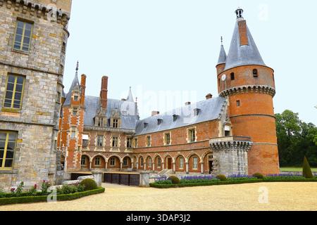 Le château de Maintenon, construit au XVIIe siècle, Village de Maintenon, Département d'Eure et Loir, Frankreich Stockfoto