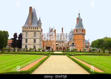 Le château de Maintenon, construit au XVIIe siècle, Village de Maintenon, Département d'Eure et Loir, Frankreich Stockfoto