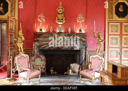 Le château de Maintenon, construit au XVIIe siècle, Village de Maintenon, Département d'Eure et Loir, Frankreich Stockfoto
