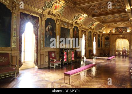 Le château de Maintenon, construit au XVIIe siècle, Village de Maintenon, Département d'Eure et Loir, Frankreich Stockfoto