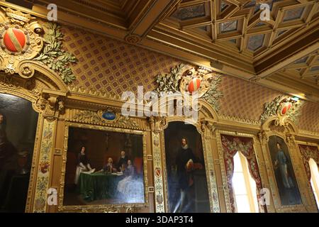 Le château de Maintenon, construit au XVIIe siècle, Village de Maintenon, Département d'Eure et Loir, Frankreich Stockfoto